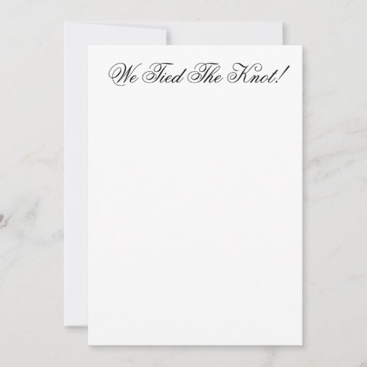 カスタマイズ結婚可能な発表カード 案内状 (正面)