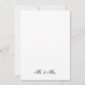 カスタマイズ結婚可能な発表カード 案内状 (裏面)