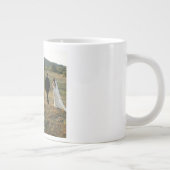 カスタマイズ結婚可能な結婚したフォトコラージュマグ ジャンボコーヒーマグカップ (右)