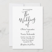 カスタマイズ結婚可能な結婚式招待状 招待状 (正面)