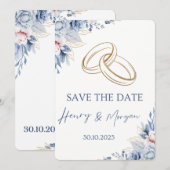 カスタマイズ結婚式招待状 シーズンカード (正面/裏面)