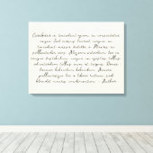 カスタマイズ結婚引用文 キャンバスプリント (インサイチュ (ウッドフロア))