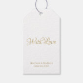 カスタマイズ結婚文字のギフトメッセージカード ギフトタグ (正面)