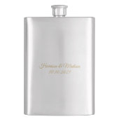 カスタマイズ結婚文字の贈り物 フラスク (正面)