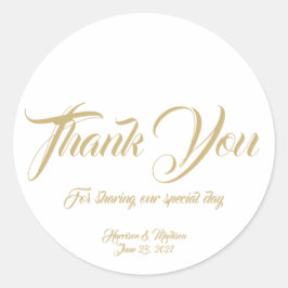 カスタマイズ結婚文字メッセージカード ラウンドシール