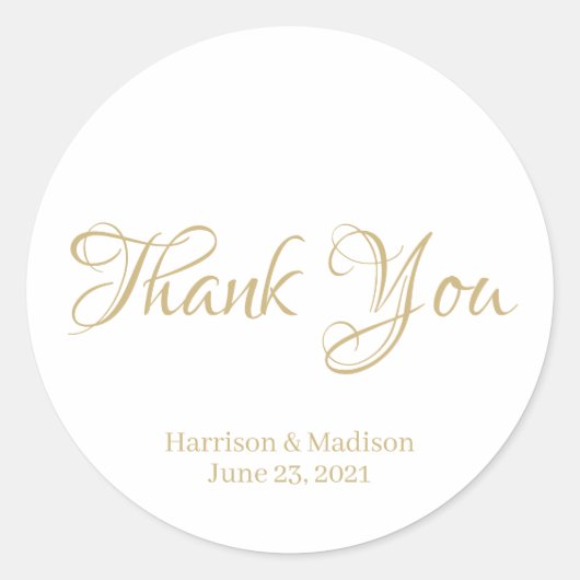 カスタマイズ結婚文字メッセージカード ラウンドシール (正面)