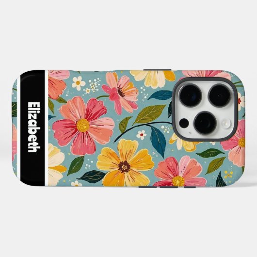 カスタマイズ絵を描可能なフローラ電話カバー Case-Mate iPhoneケース (裏面 (横))