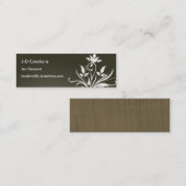 カスタマイズ緑の花- スキニー名刺 (正面/裏面)