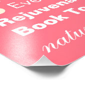 カスタマイズ美しいトリートメントメッドスパピンクラージ フォトプリント            (角)