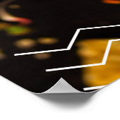 カスタマイズ美味しいホットドッグズレストランフロント大 ポスター (角)