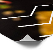 カスタマイズ美味しいホットドッグズレストランフロント大 ポスター (角)