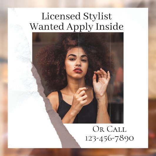 カスタマイズ美容師の適用中 ウィンドウサイン (シート2)