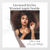 カスタマイズ美容師の適用中 ウィンドウサイン (シート)