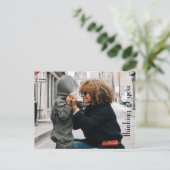 カスタマイズ考え写真テンプレート ポストカード (スタンド正面)