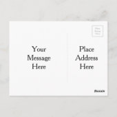 カスタマイズ考え写真テンプレート ポストカード (裏面)