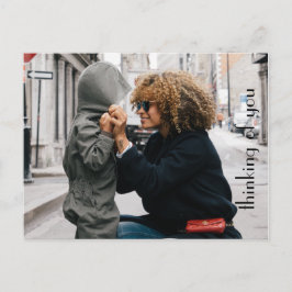 カスタマイズ考え写真テンプレート ポストカード