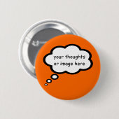 カスタマイズ考え気球 缶バッジ (正面&裏面)