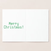 カスタマイズ聖降誕祭お目出度 箔カード (内部)