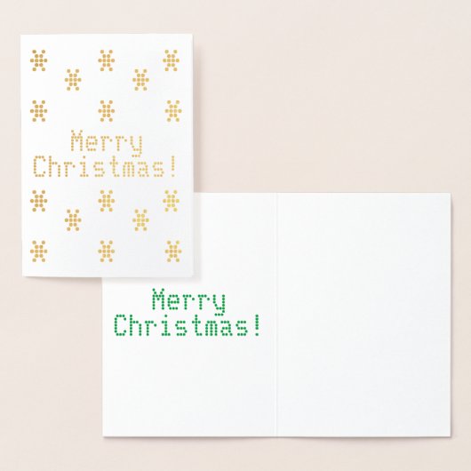 カスタマイズ聖降誕祭お目出度 箔カード (ディスプレー)