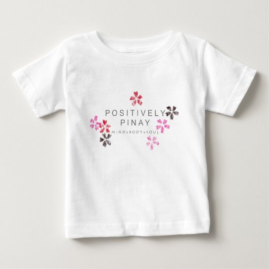 カスタマイズ肯定的にPinay - ベビーTシャツ (正面)