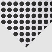 カスタマイズ背景：B&W水玉模様パターン 薄葉紙 (詳細)