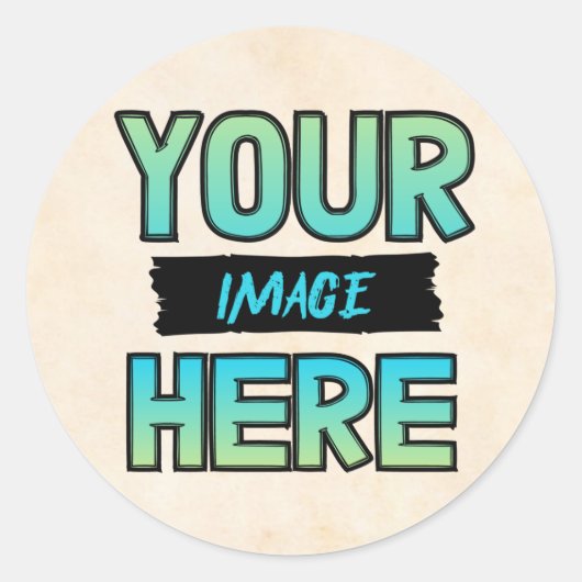 カスタマイズ自クラシック分のステッカー! ラウンドシール (正面)