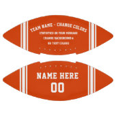 カスタマイズ自分で色を変えるオレンジ アメリカンフットボール (パネル)