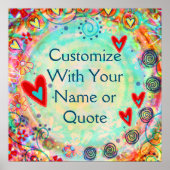 カスタマイズ自分のかわいらし感性 ポスター (正面)