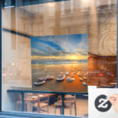 カスタマイズ自分の美しい海 ウィンドウサイン (カフェ窓)