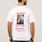 カスタマイズ自己心配の透析- Tシャツ (裏面)