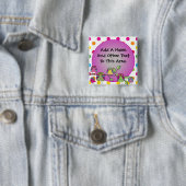 カスタマイズ自然のフクロウボタン 缶バッジ (インサイチュ)