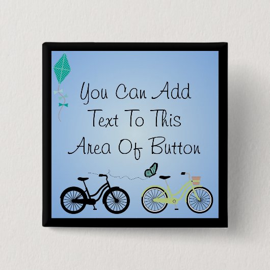 カスタマイズ自転車ボタン 缶バッジ (正面)