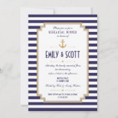 カスタマイズ航海の可能なリハーサルディナー招待状 招待状 (正面)