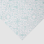 カスタマイズ航海の可能な緑のパターンデザイン 薄葉紙 (詳細)