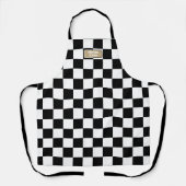 カスタマイズ色とパーソナライズ市松模様に エプロン (正面)