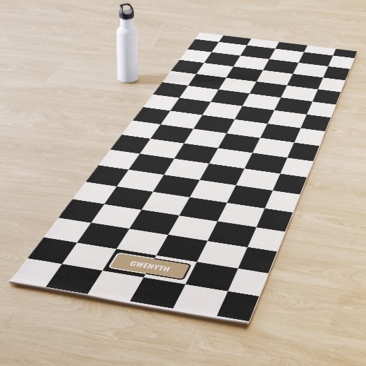 カスタマイズ色とパーソナライズ市松模様に ヨガマット (インサイチュ)