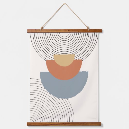 カスタマイズ色のモダン抽象芸術 吊り下げ型タペストリー (正面)