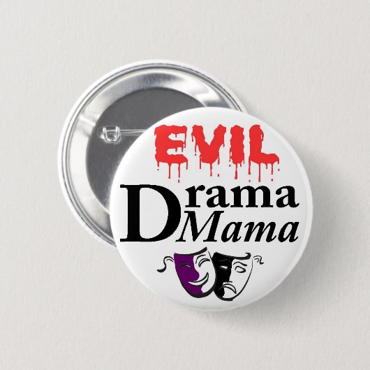 カスタマイズ色の邪悪な戯曲ママボタン 缶バッジ (正面&裏面)