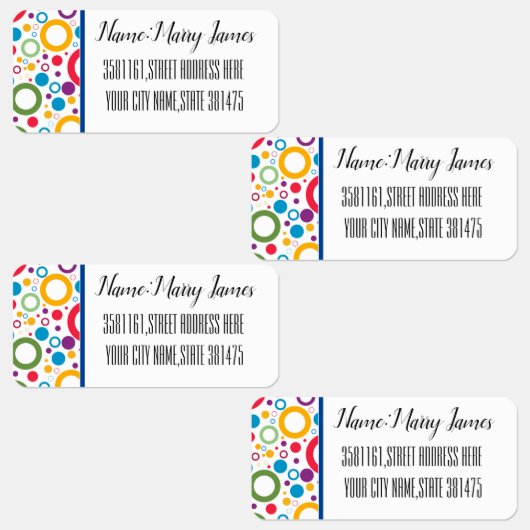 カスタマイズ色数々の円ラベル ラベル (グループ)