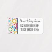 カスタマイズ色数々の円ラベル ラベル (デザイン1)