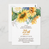 カスタマイズ花ユーカリ21歳 ポストカード (正面/裏面)