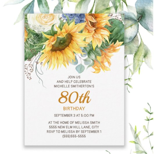 カスタマイズ花ユーカリ90誕生日 ポストカード