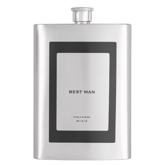 カスタマイズ花婿介添人 フラスク (正面)