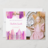 カスタマイズ芸術的可能なパーティの招待状子供へ 招待状 (正面)