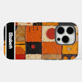 カスタマイズ芸術的可能なモザイクグリッド電話カバー Case-Mate iPhoneケース (裏面 (横))