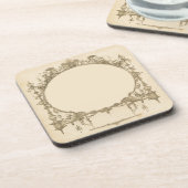 カスタマイズ華美ファンシー金ゴールド縁どヴィンテージ コースター (左側)