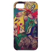 カスタマイズ落書きの狂気のiPhone 5カバー- Case-Mate iPhoneケース (裏面)