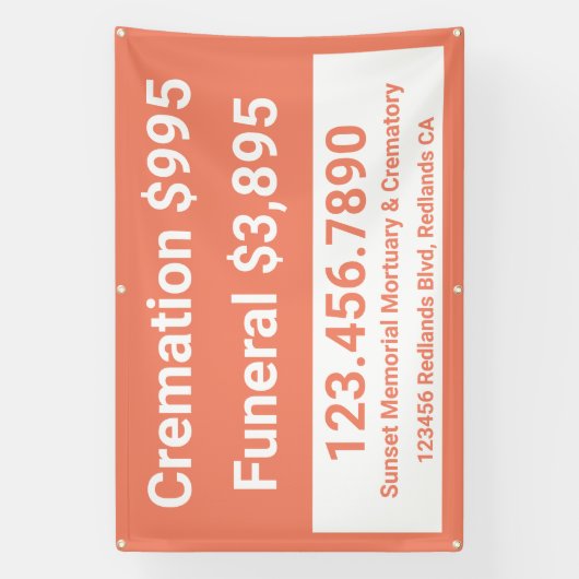 カスタマイズ葬式 横断幕 (縦)