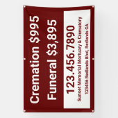 カスタマイズ葬式 横断幕 (縦)