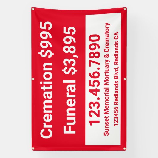 カスタマイズ葬式 横断幕 (縦)